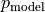 p_{\text{model}}
