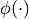 \phi(\cdot)