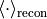 \langle \cdot \rangle_{\text{recon}}