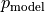 p_{\text{model}}