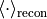\langle \cdot \rangle_{\text{recon}}